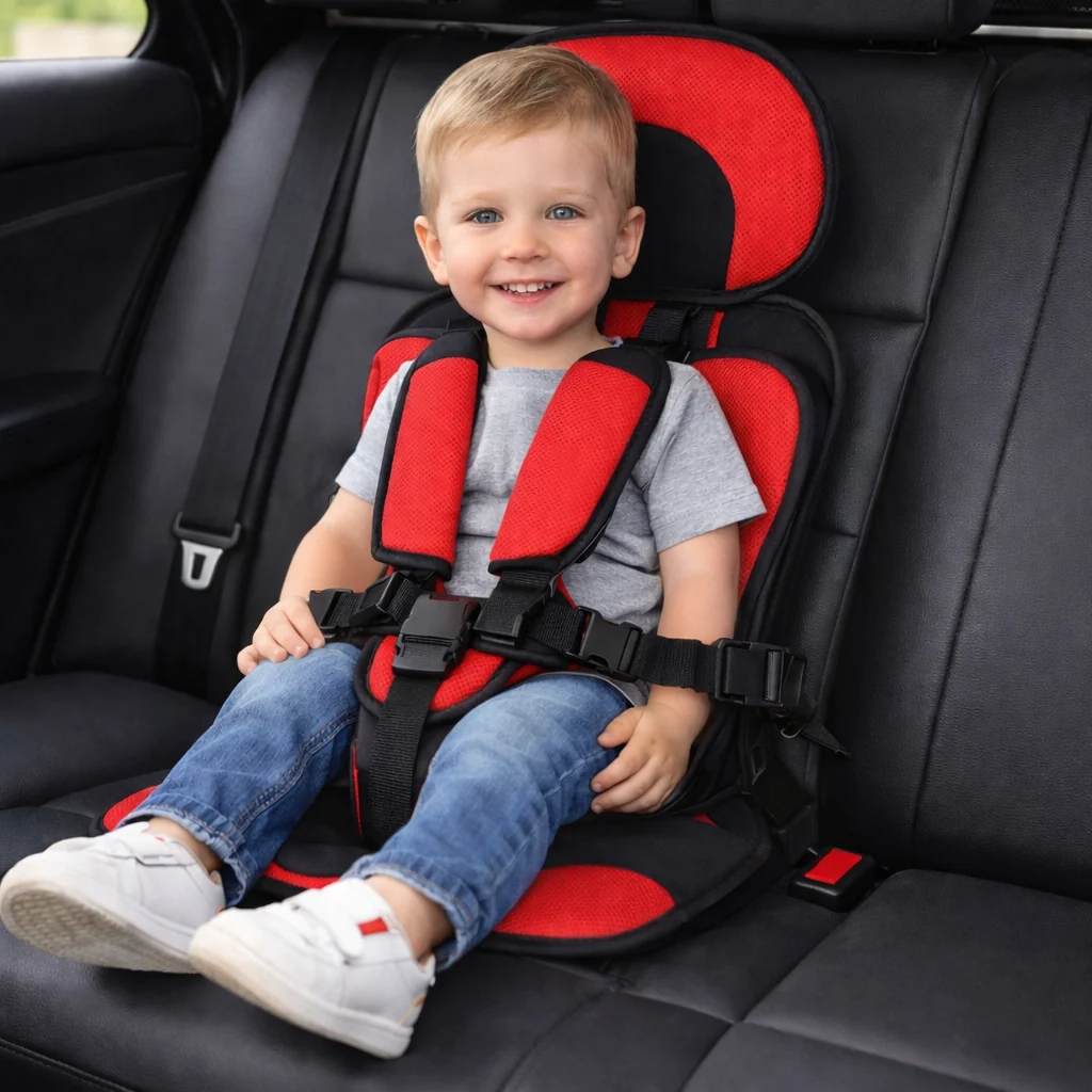 Toddler Car Seat Portable Travel Booster Seat Foldable - Image 3